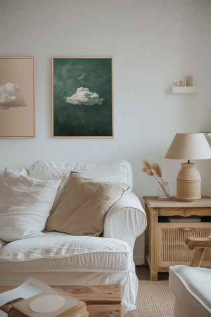 CLOUD SET (2 Werke auf gespannter Leinwand)