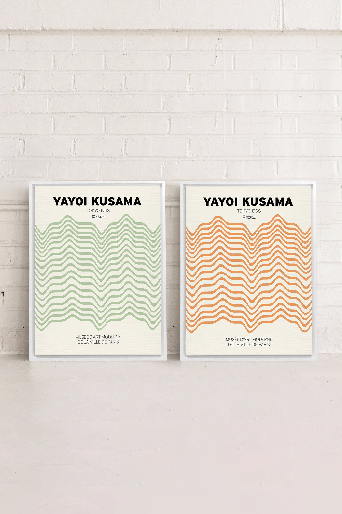 KOMBI YAYOI (2 Werke auf Leinwand, auf Keilrahmen gespannt)