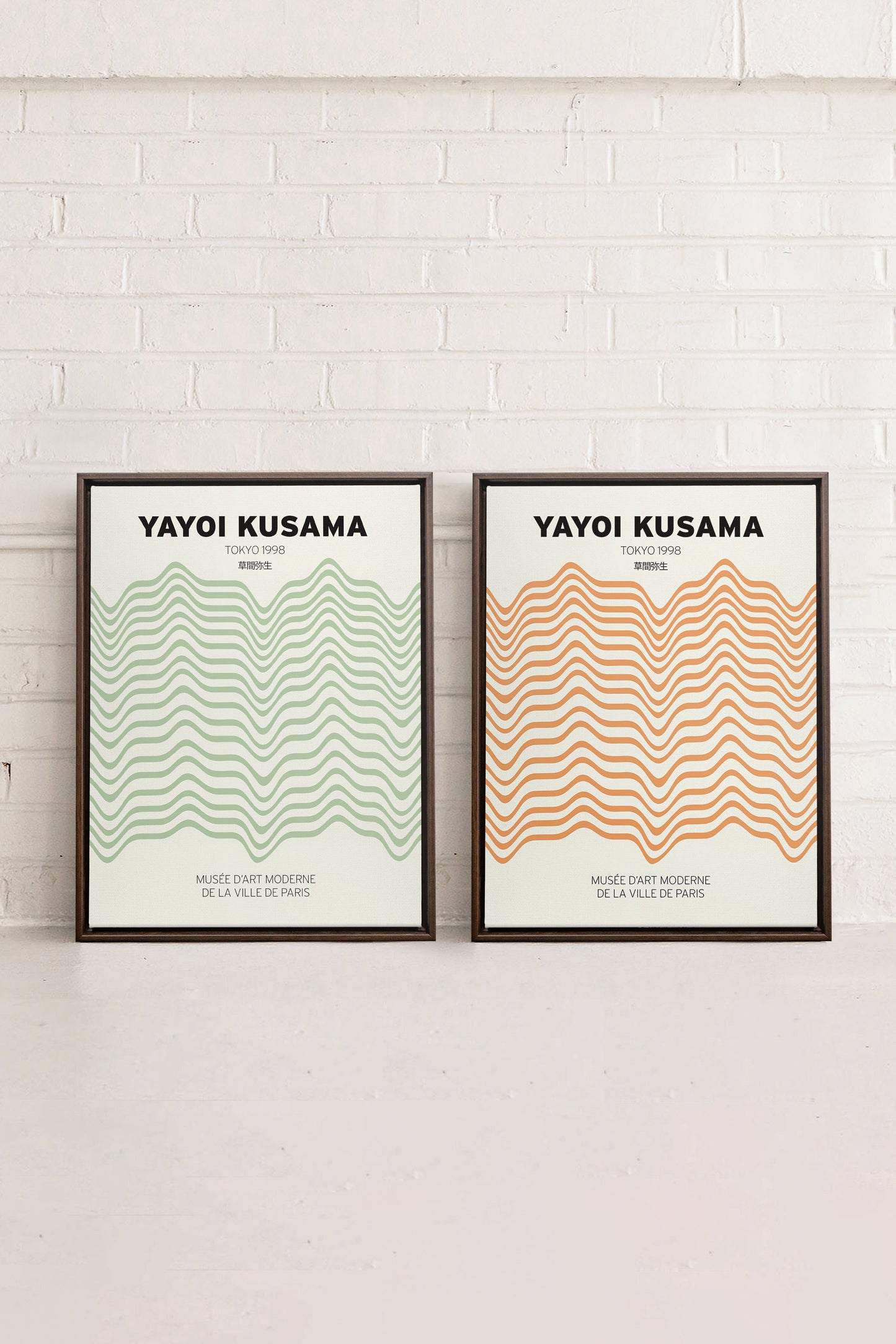KOMBI YAYOI (2 Werke auf Leinwand, auf Keilrahmen gespannt)