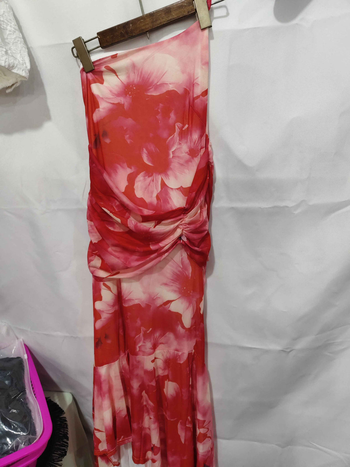 Floral Print One-Shoulder Maxi Dress – Women's Casual Summer Botanical Long Dress