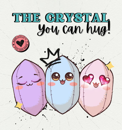 Crystal Plushie 💗 Plushies shaped like crystals 💜 powered by crystals