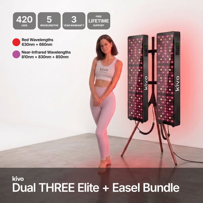Kivo Elite 1000 Bundle: 2 x Elite 1000 & FREE Easel Stand