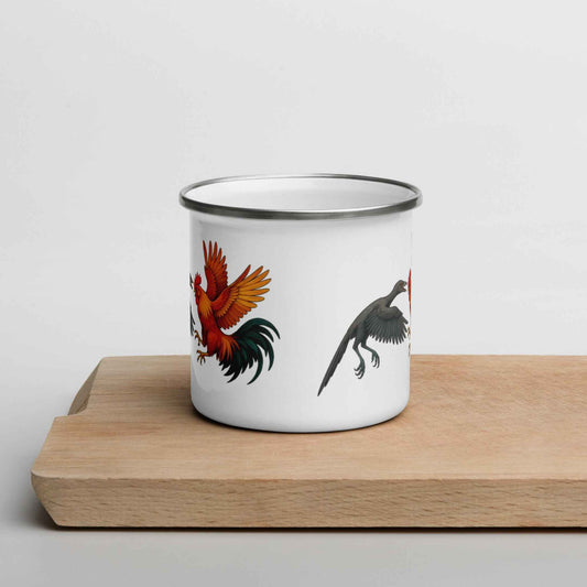 Chickasaurous Cousin Battel Enamel Mug