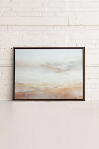 SONNENUNTERGANGSSTRICHE, Werk auf gespannter Leinwand