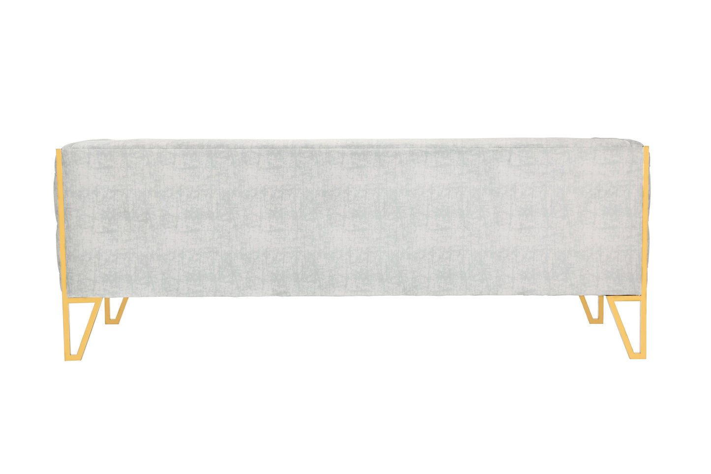 Vektor 3-Sitzer-Sofa – Grau/Gold
