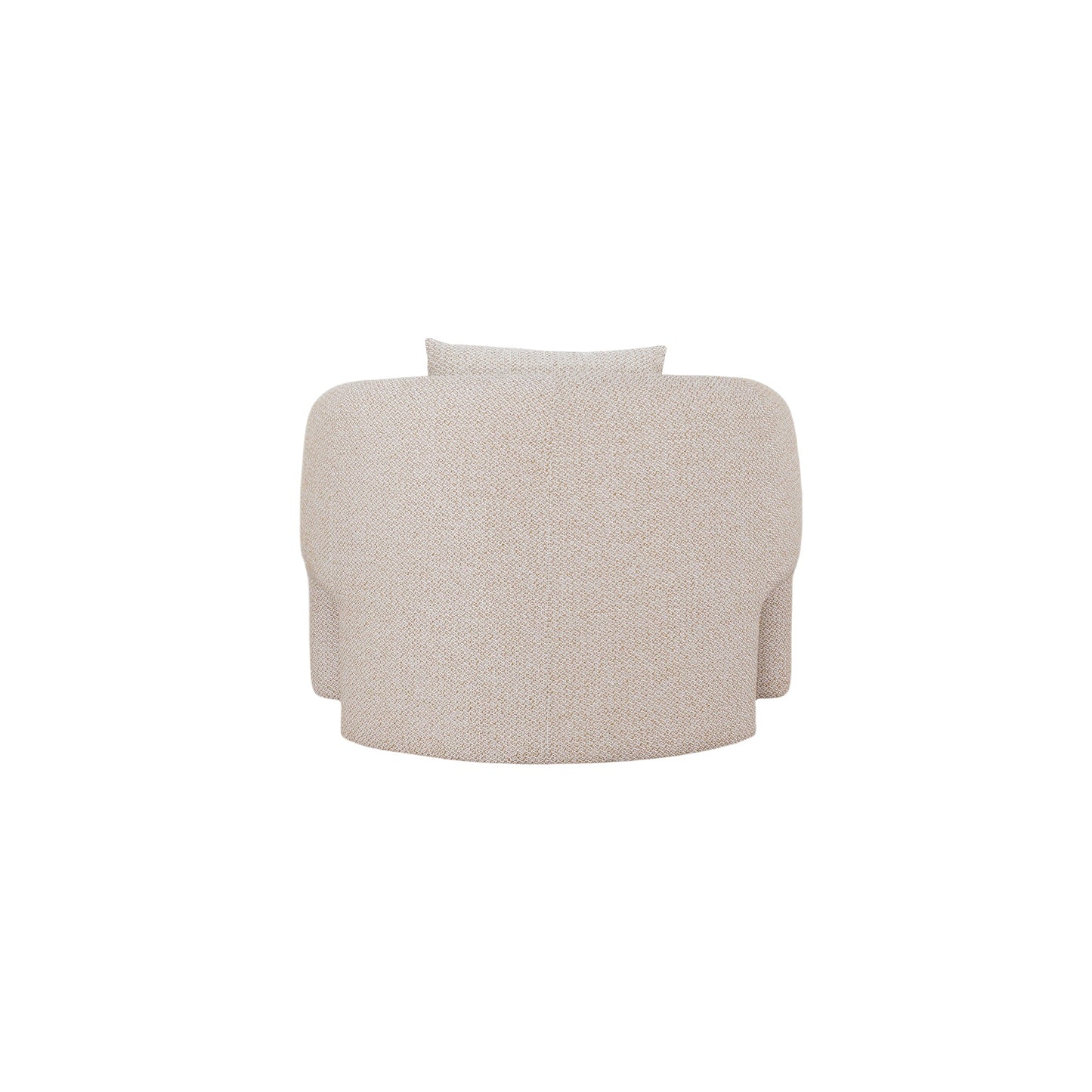 Chloe Pine Wood Tweed Akzentsessel - Beige