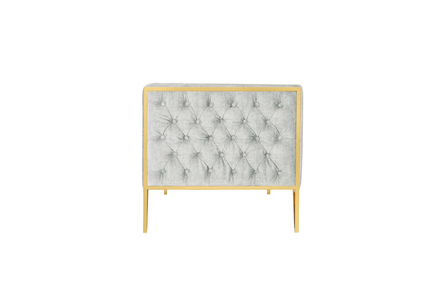 Vektor 3-Sitzer-Sofa – Grau/Gold