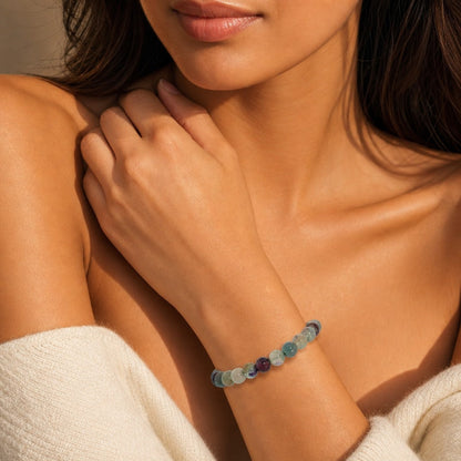 Fluorite Bead Bracelet