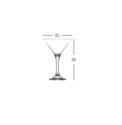 Martini Glasses 6 Oz - LAV MISKET - Set of 6