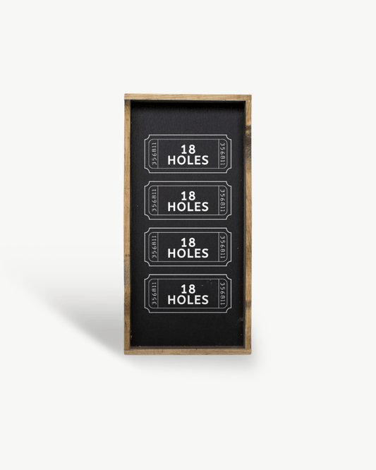 Golf Ticket Stubs Wood Signs - Modern Farmhouse Golf Decor