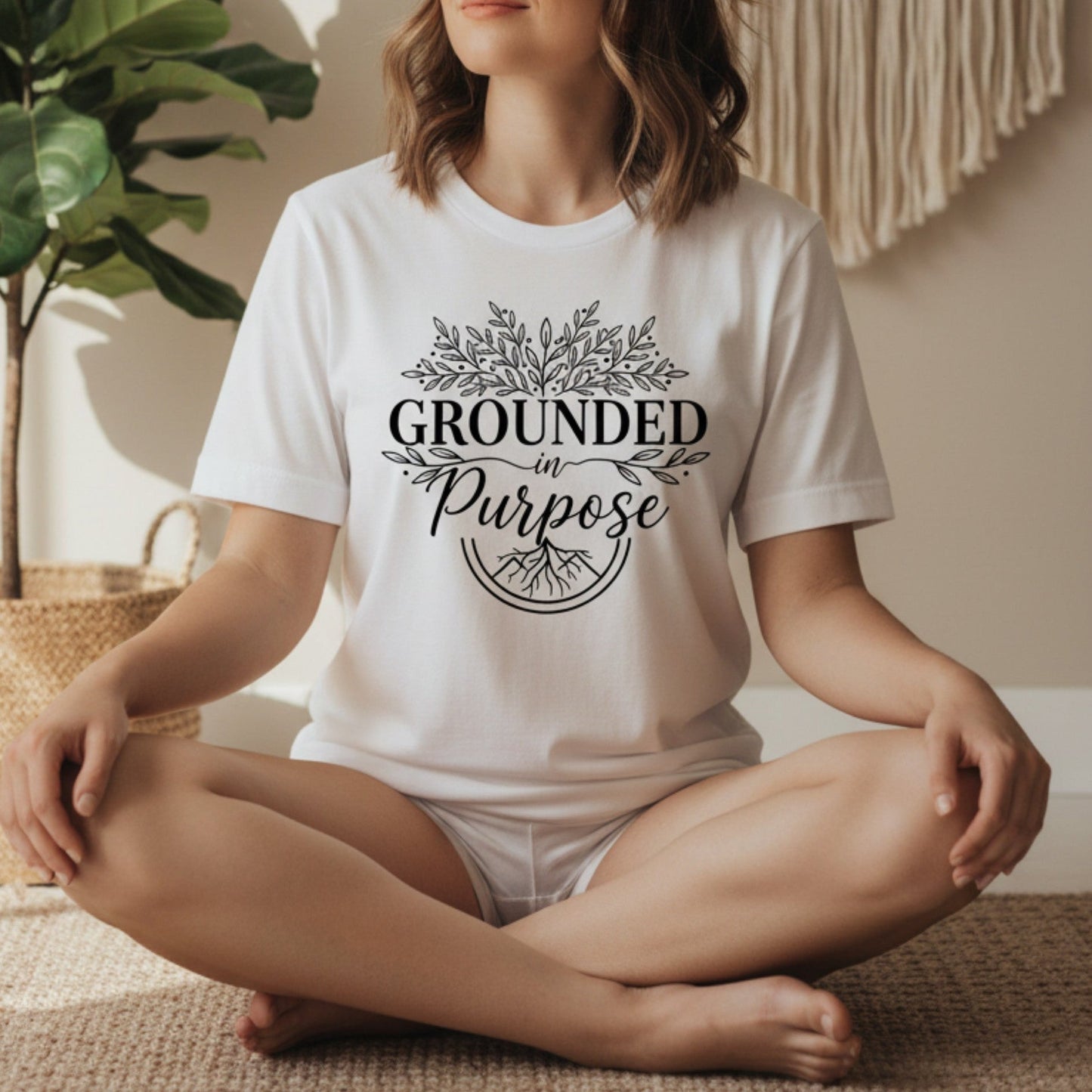 Grounded In Purpose T-Shirt | Spiritual Gift for Women