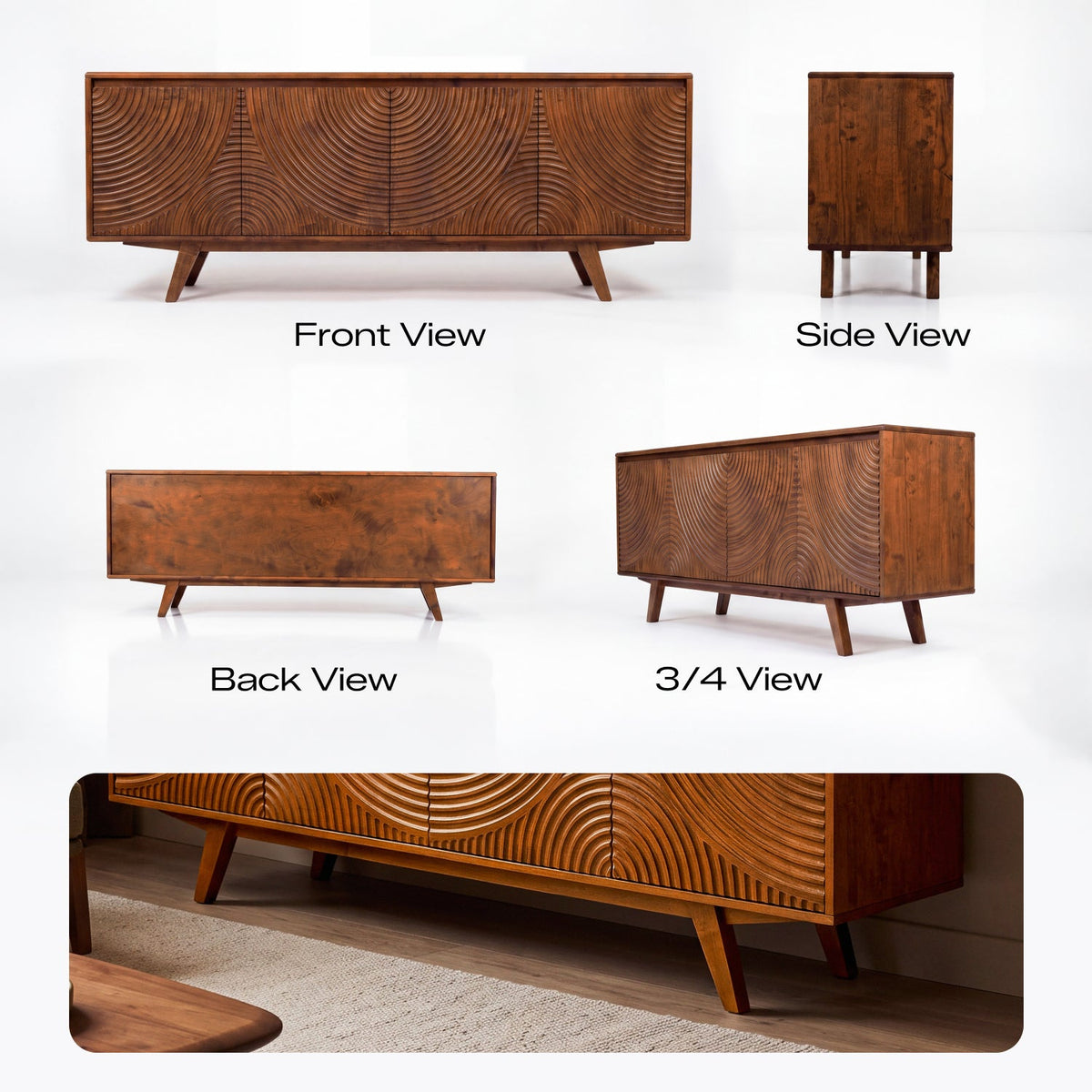 Harmony Solid Wood TV Stand