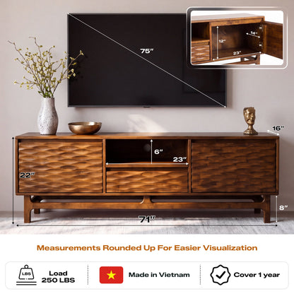Elara Solid Wood TV Stand