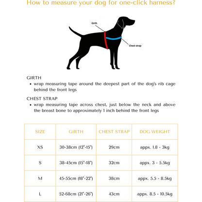 Fern Houndstooth Green One-Click Dog Harness