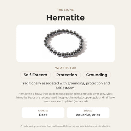 Hematite Bead Bracelet