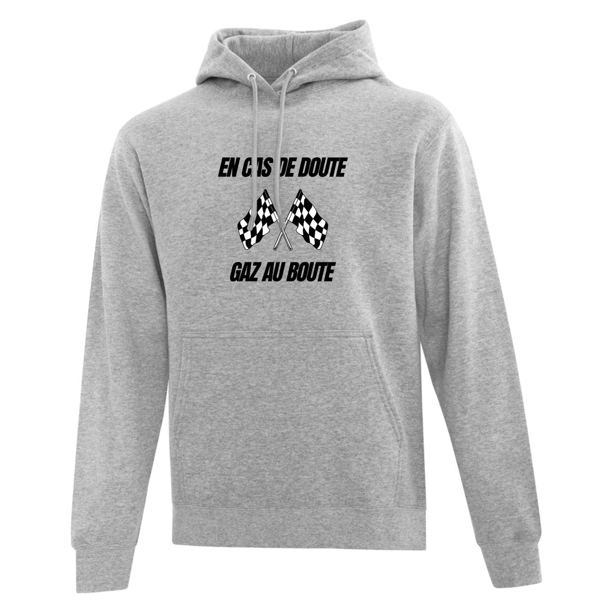 Hoodie "Gaz au boute" imprimé