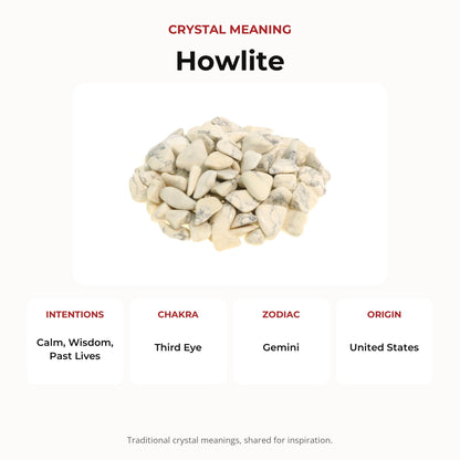 Howlite Magnesite Tumbled Stones