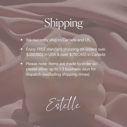 Flower Pillar Soy Candle: Minimalist Home Decor, Unscented Vegan Candle