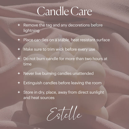Soy Wax Ribbed Pillar Candle Set | Unscented Decorative Candles