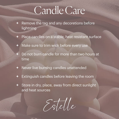 Thick Twisted Soy Wax Taper Candle | Romantic Dinner Candles