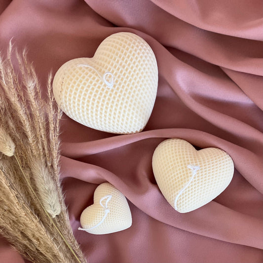 Braided Hearts Sojawachs Kerze: Romantische Heimdekoration