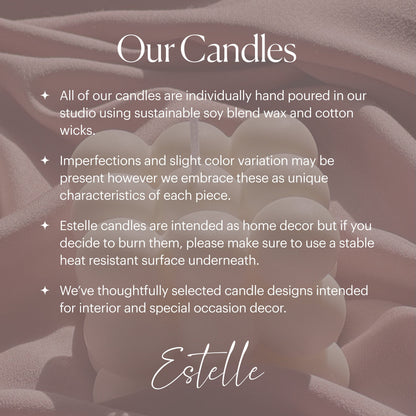 Handmade Rose Heart Candle | Soy Wax Decorative Pillar