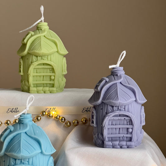 Leaf House Sojakerze: Handgemachtes Weihnachtsdeko Geschenk