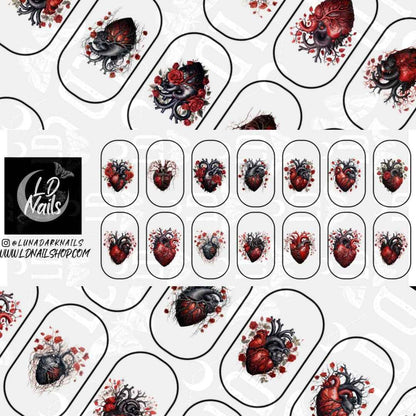 Gothic Hearts Decals