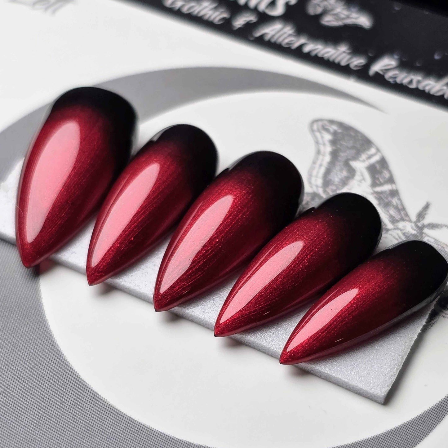 Crimson Reverse Ombré
