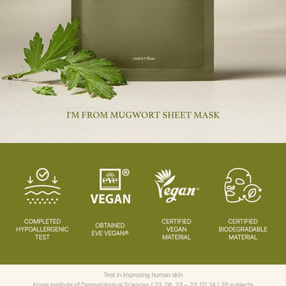 I'm From Mugwort Sheet Mask 23ml
