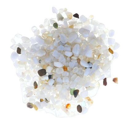 Blue Lace Agate Extra Tiny Tumbled Stones - B Quality