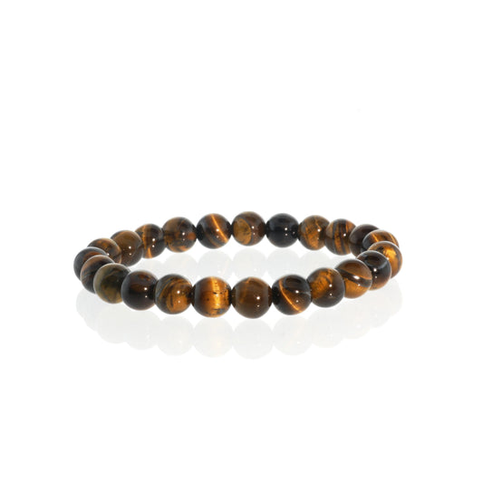 Gold Tiger's Eye Bead Bracelet