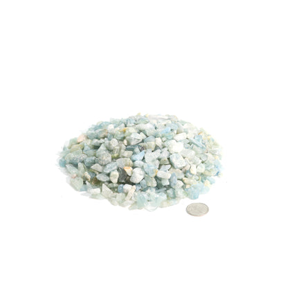 Aquamarine B Tumbled Stones - Semi Polished
