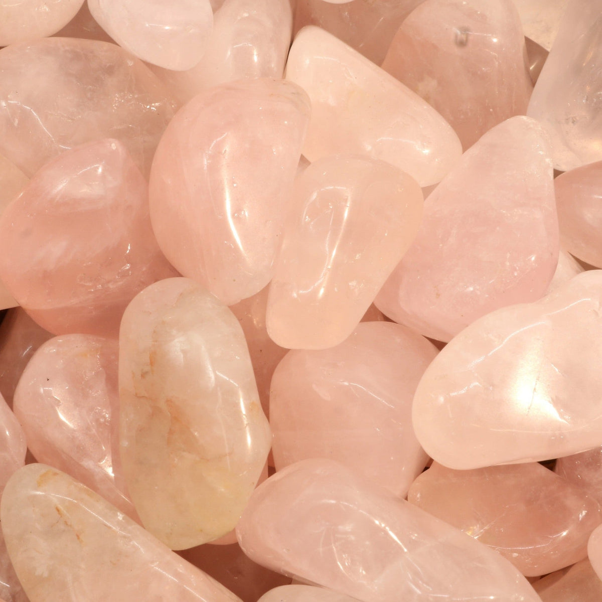 Rose Quartz E Tumbled Stones - Brazil
