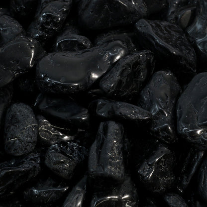 Black Tourmaline A Tumbled Stones