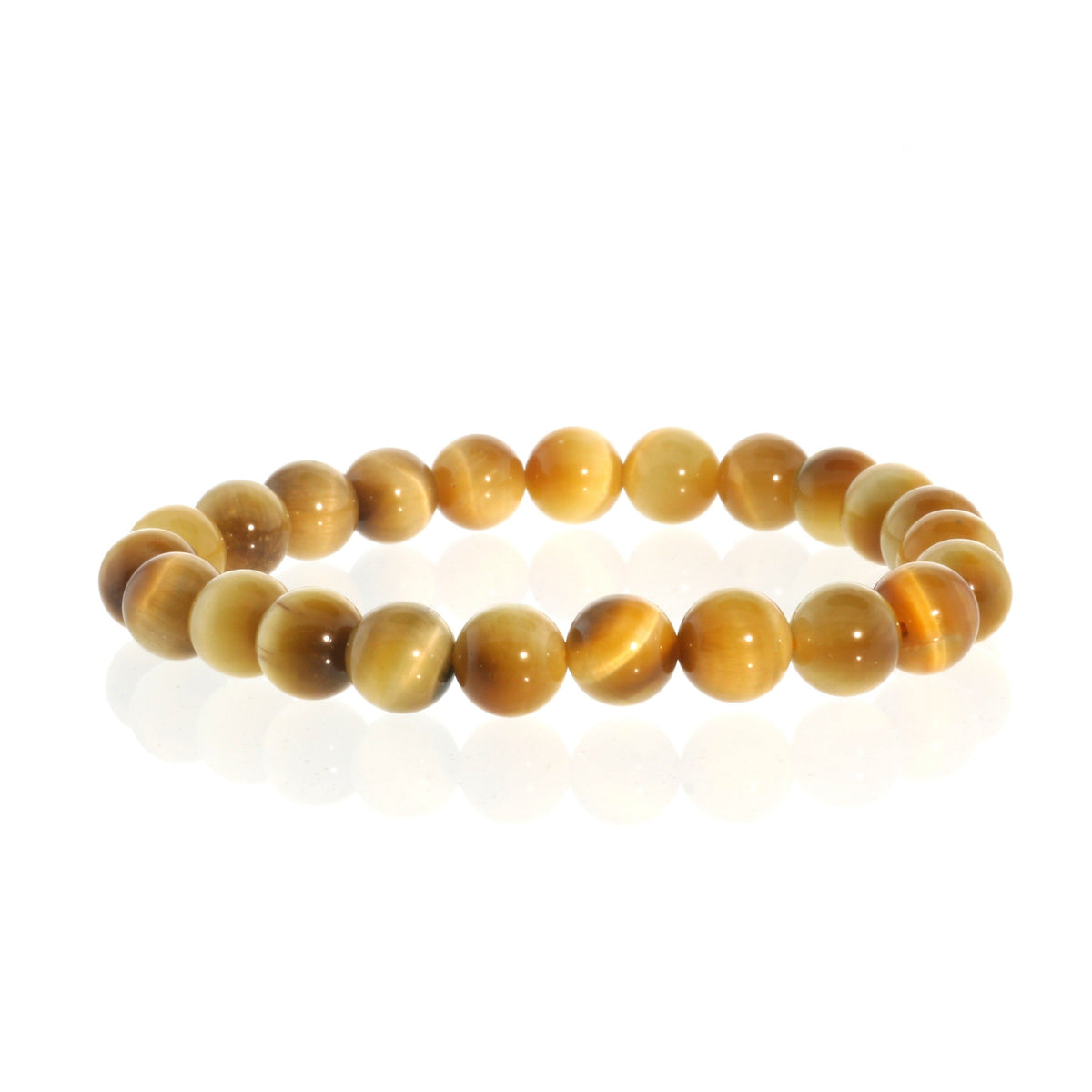 Gold Tiger's Eye Bead Bracelet