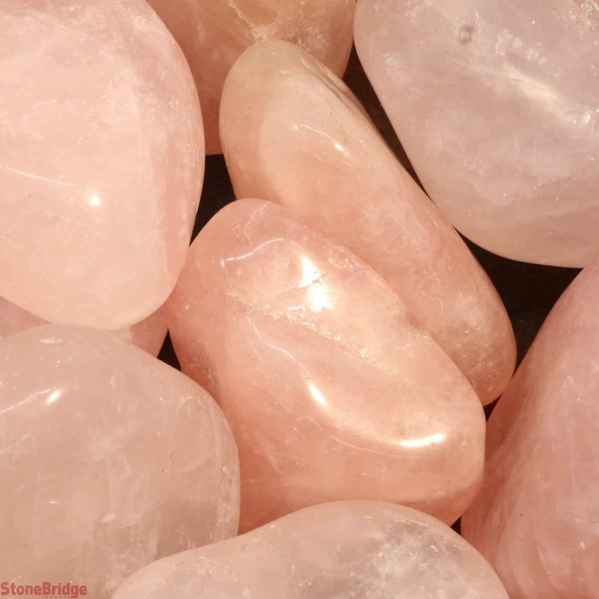Rose Quartz E Tumbled Stones - Brazil