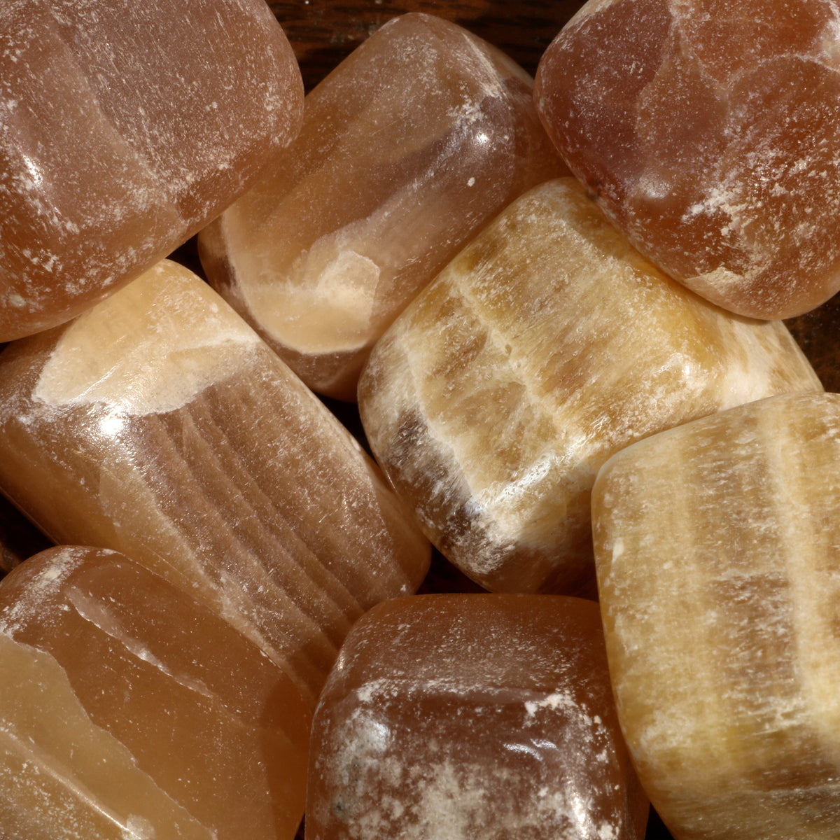 Calcite Honey Tumbled Stones