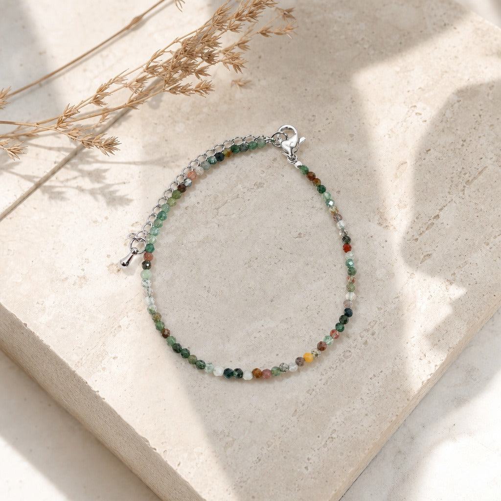 Indian Agate Bracelet - 2-3mm