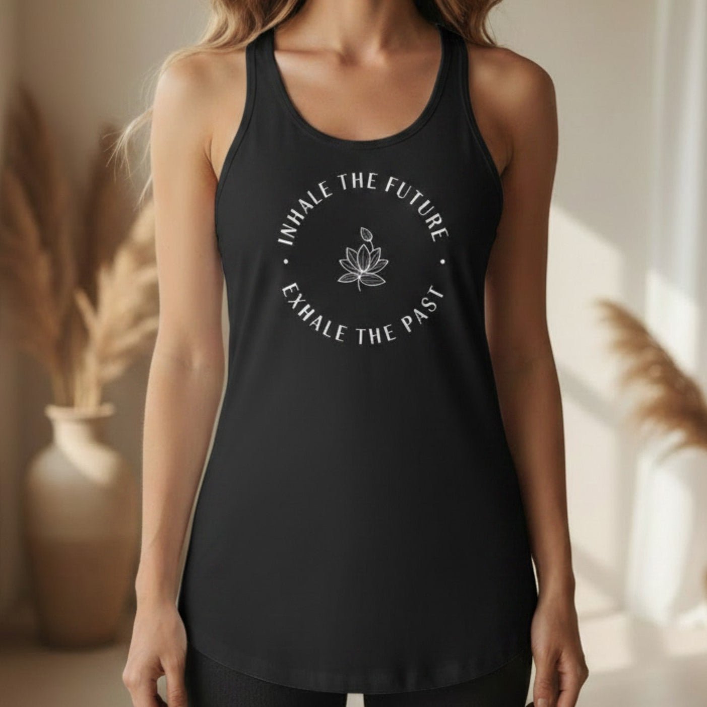 Inhale the Future Exhale the Past Tank Top | Yoga Tank for Women | Mindfulness Gift
