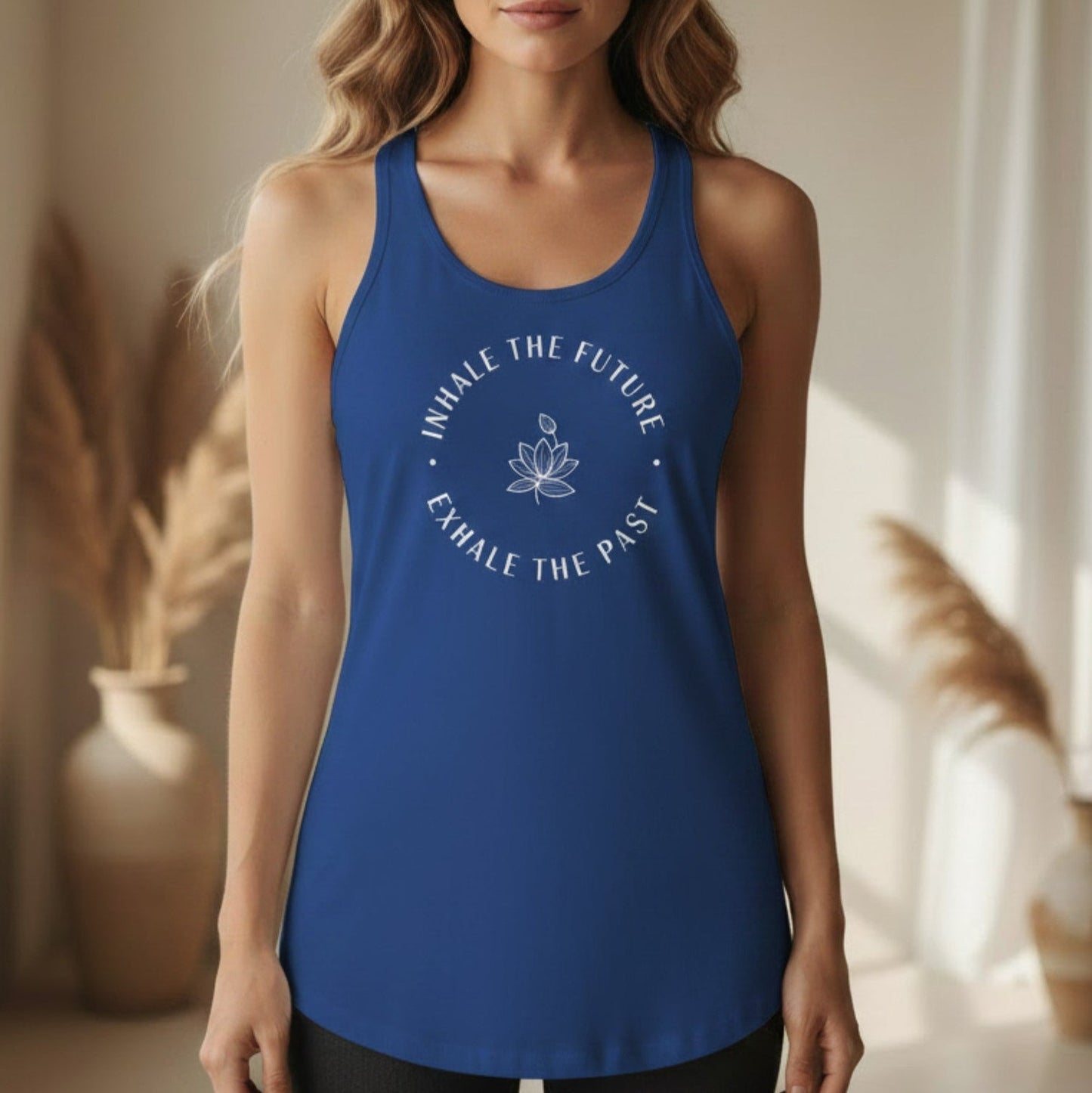 Inhale the Future Exhale the Past Tank Top | Yoga Tank for Women | Mindfulness Gift