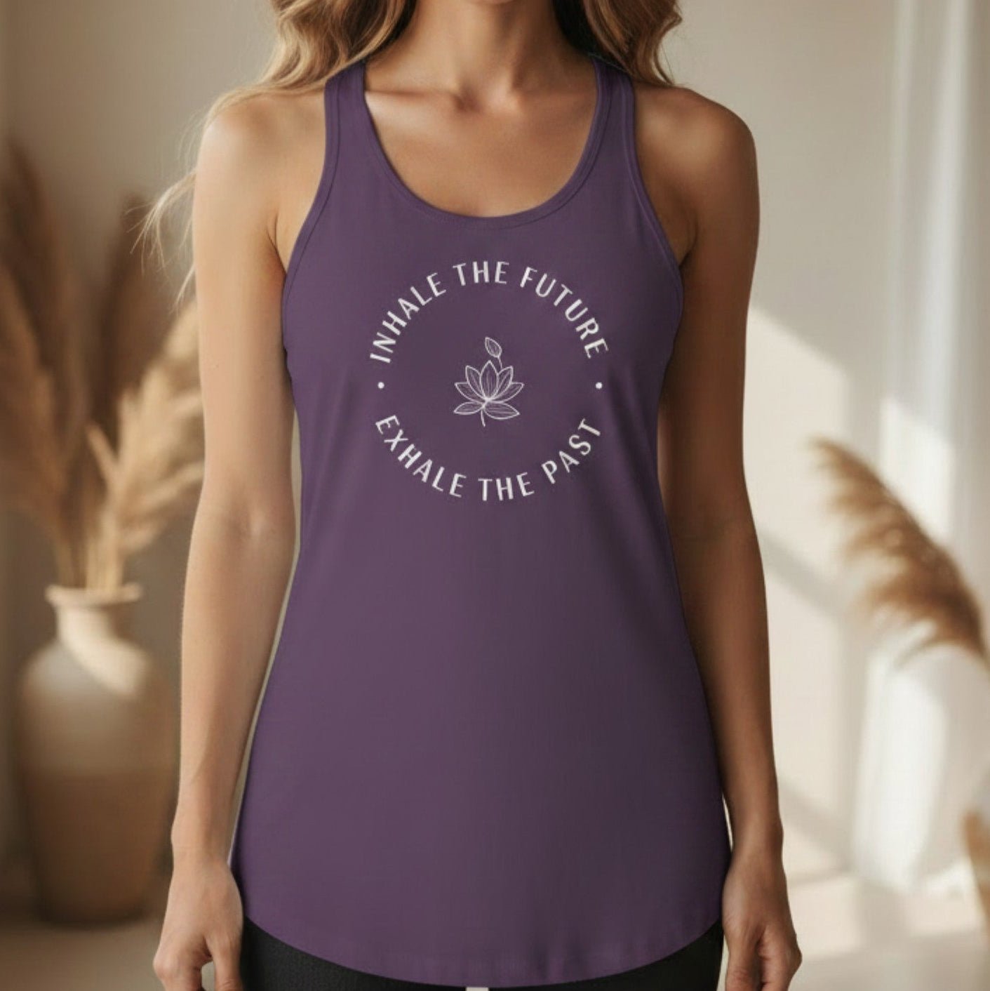Inhale the Future Exhale the Past Tank Top | Yoga Tank for Women | Mindfulness Gift