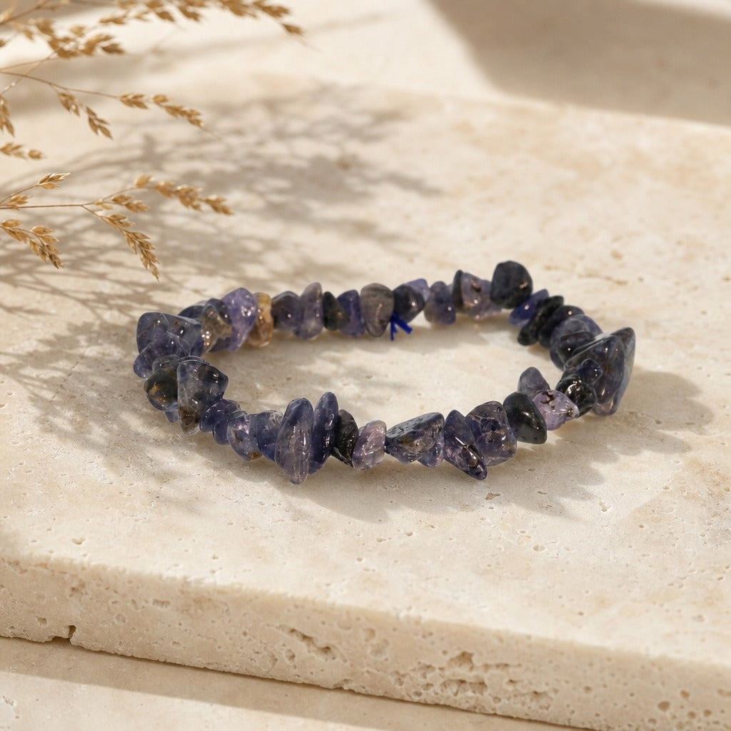 Iolite Chip Bracelet