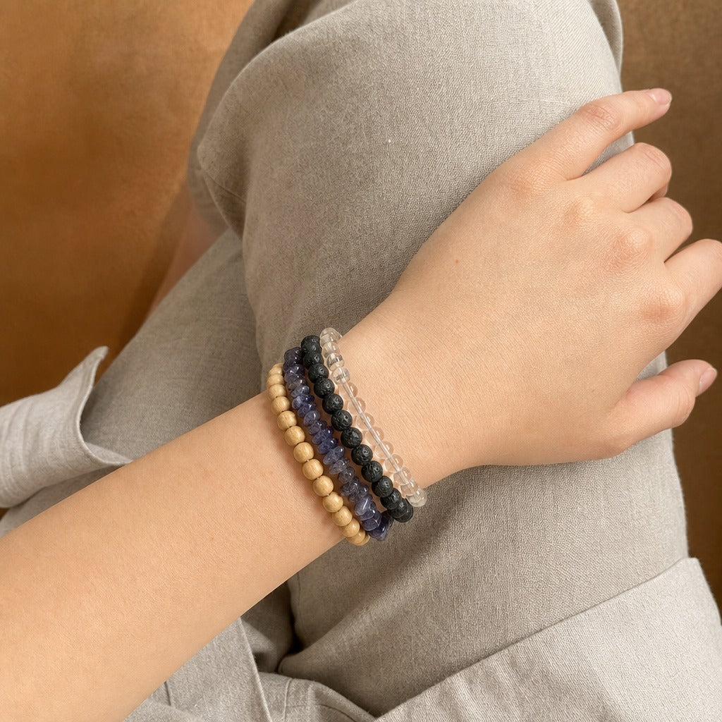 Iolite Chip Bracelet
