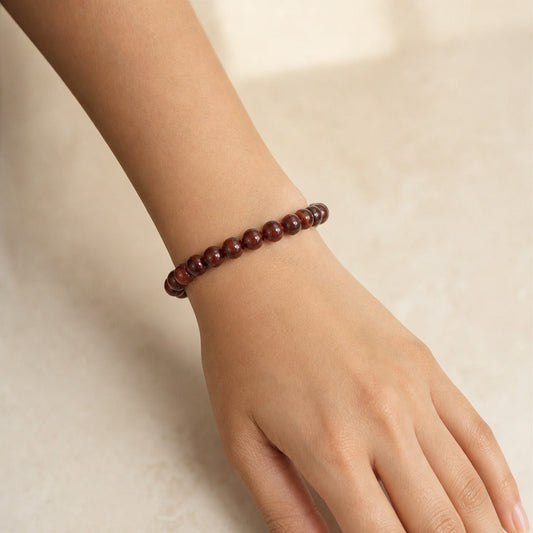 Brecciated Jasper Round Bracelet - 8mm