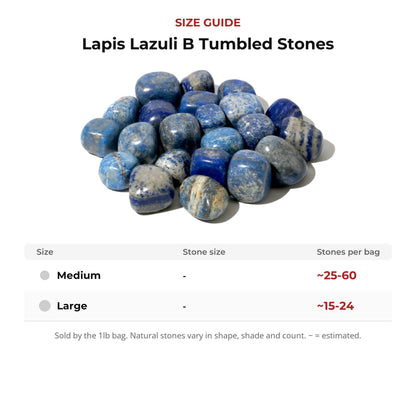Lapis Lazuli B Tumbled Stones