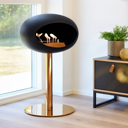 Le Feu Steel Low Dome <br>Schwarz