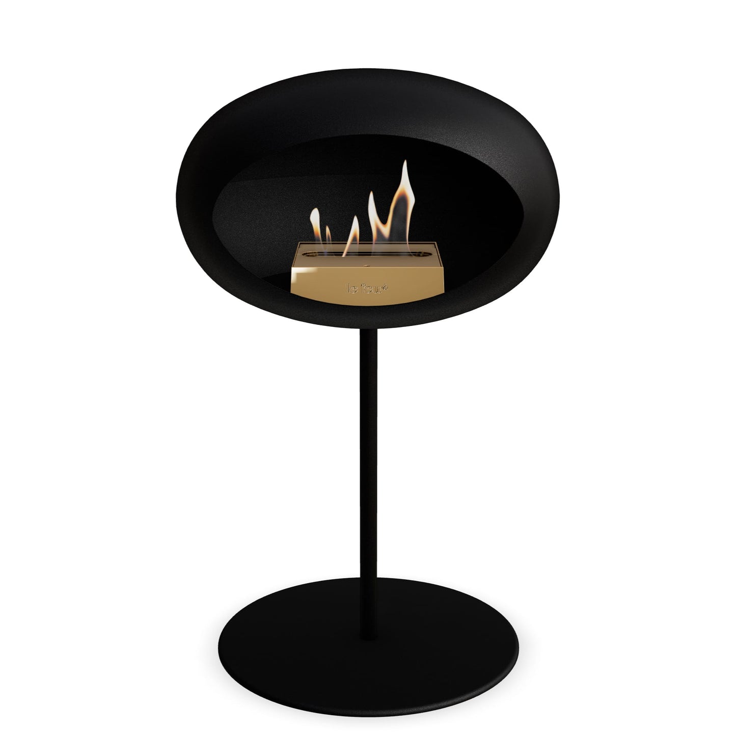 Le Feu Steel Low Dome <br>Schwarz