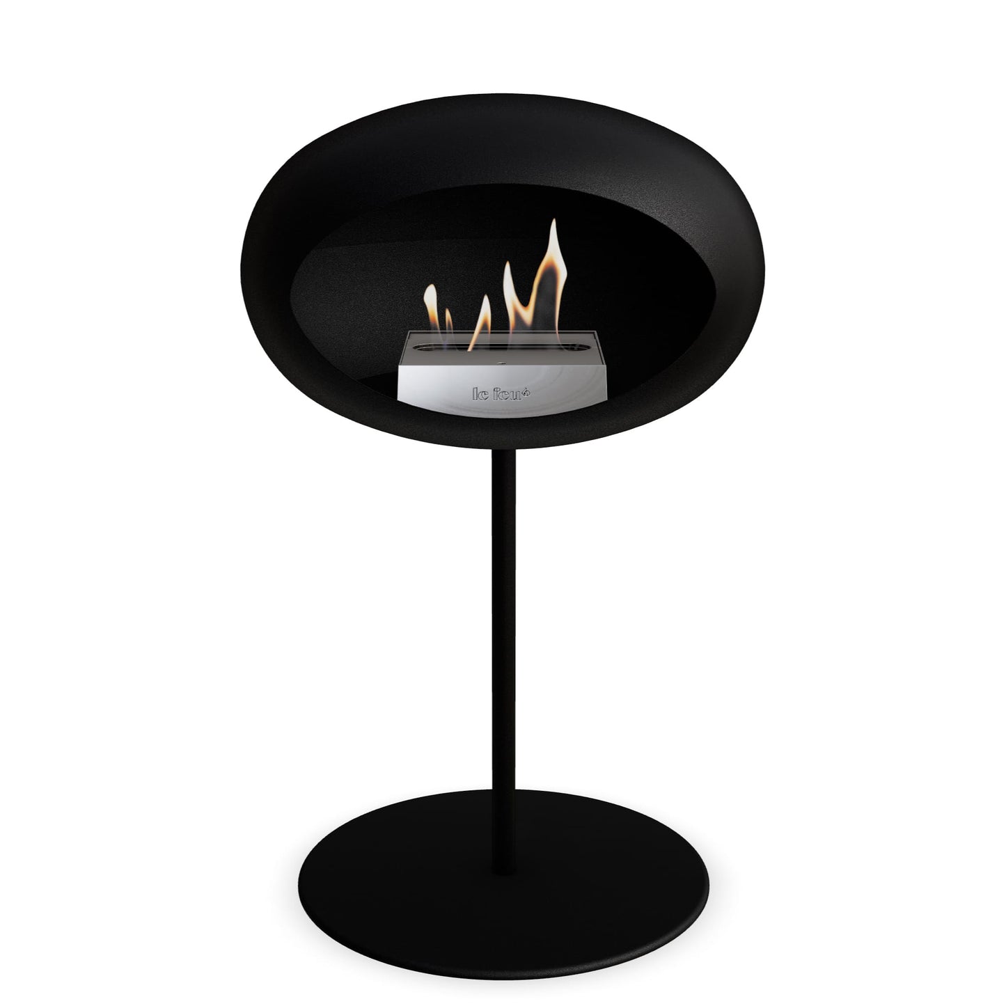 Le Feu Steel Low Dome <br>Schwarz