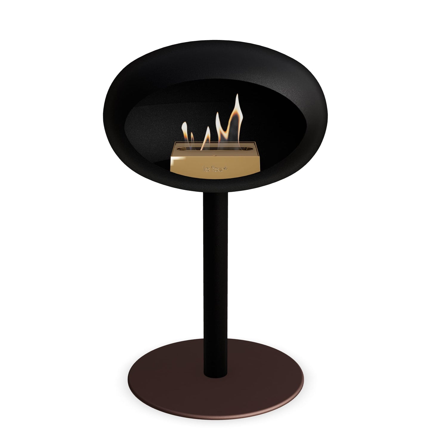 Le Feu Steel Low Dome <br>Schwarz